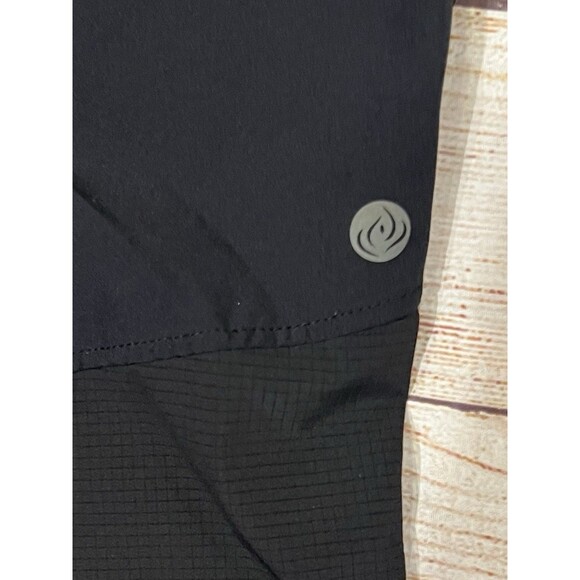 Apana Pull On Athletic Ankle Length Cargo Joggers Pants Black Stretchy Large - Picture 4 of 6